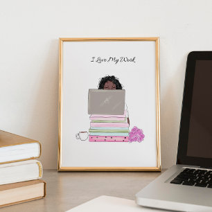 Ik hou van mijn werk, illustratie, poster