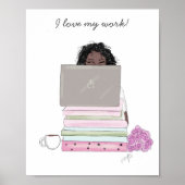 Ik hou van mijn werk, illustratie, poster (Voorkant)