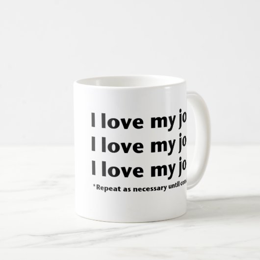 Ik hou van mijn werk* Mok (Voorkant rechts)