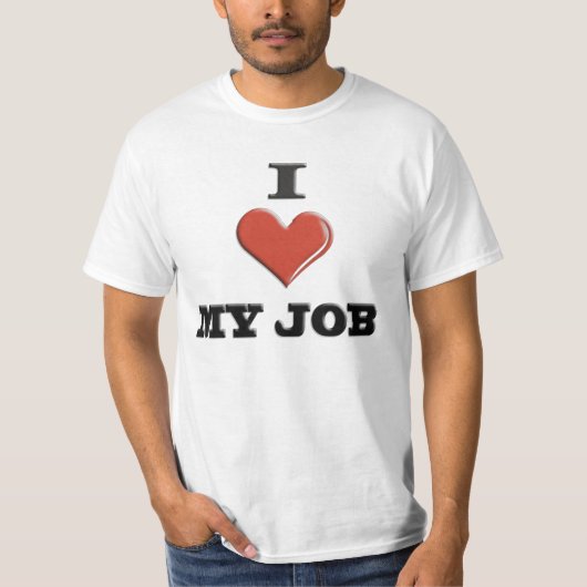 Ik hou van mijn werk t-shirt (Voorkant)