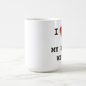 Ik hou van mijn werk vrouw koffiemok (Center)