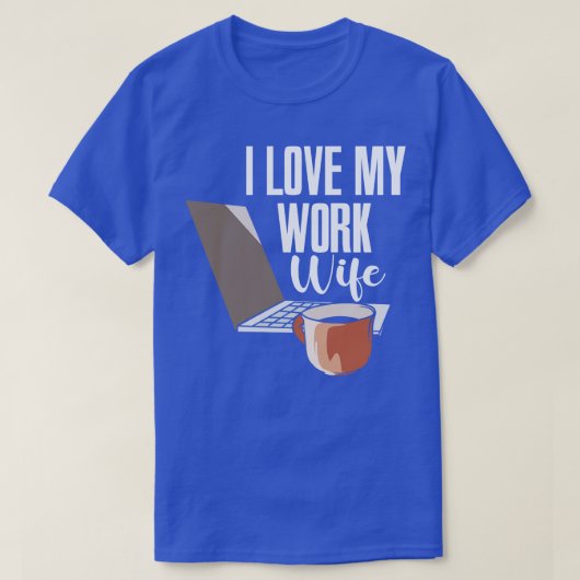 Ik hou van mijn werkvrouw t-shirt (Design voorkant)