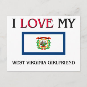 Ik hou van mijn West Virginia Vriendin Briefkaart