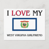 Ik hou van mijn West Virginia Vriendin Briefkaart (Voorkant)