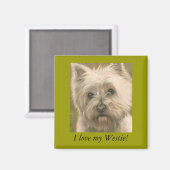 Ik hou van mijn Westie! Magneet (Voorkant / Achterkant)