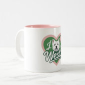 Ik hou van mijn Westie Mok (Voorkant links)