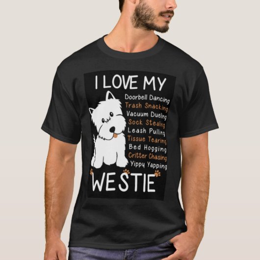 Ik hou van mijn Westie T-shirt (Voorkant)