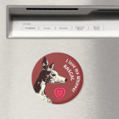 Ik hou van mijn Whippet Magneet (Insitu (Vaatwasser))