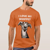 Ik hou van mijn Whippet, T-Shirt (Voorkant)