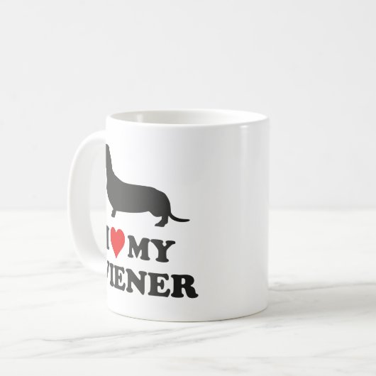 Ik hou van mijn Wiener Coffee Mok (Voorkant links)