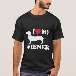 Ik hou van mijn Wiener Dachshund T-shirt