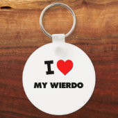 Ik hou van Mijn Wierdo Sleutelhanger (Voorkant)