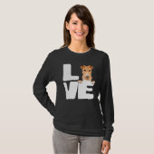 Ik hou van mijn wierfox terrier Dog T-shirt (Voorkant volledig)