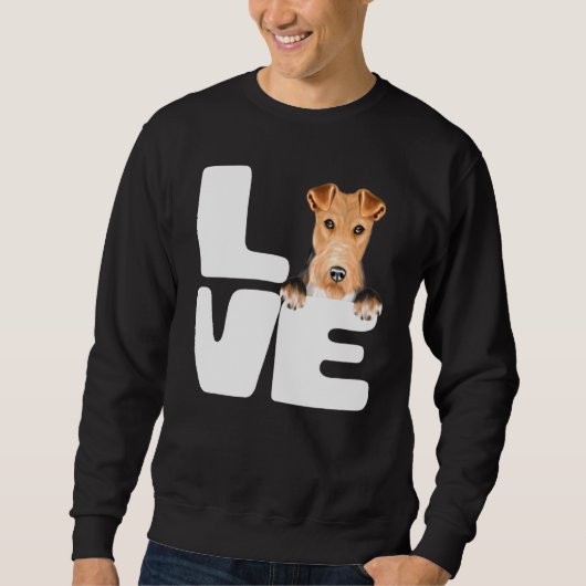 Ik hou van mijn wierfox terrier Dog Trui (Voorkant)