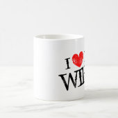 Ik hou van mijn wifey Valentijnsdag mok voor man (Center)