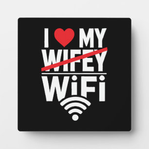Ik hou van mijn WiFi (niet Wifey) - grappig Fotoplaat