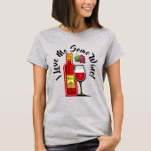 Ik hou van mijn wijn t-shirt (Voorkant)