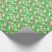 Ik hou van mijn Wire Fox Terrier Cadeaupapier (Hoek)