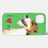 Ik hou van mijn Wire Fox Terrier Case-Mate iPhone Case (Achterkant (horizontaal))