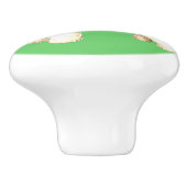 Ik hou van mijn Wire Fox Terrier Keramische Knop (Zijkant)