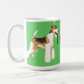 Ik hou van mijn Wire Fox Terrier Koffiemok (Links)