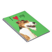 Ik hou van mijn Wire Fox Terrier Notitieboek (Rechterzijde)