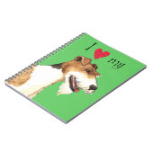 Ik hou van mijn Wire Fox Terrier Notitieboek (Linkerzijde)