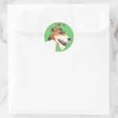 Ik hou van mijn Wire Fox Terrier Ronde Sticker (Tas)