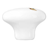 Ik hou van mijn Wirehaered Dachshund Keramische Knop (Zijkant)