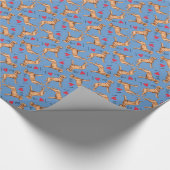 Ik hou van mijn Wirehaered Vizsla Cadeaupapier (Hoek)