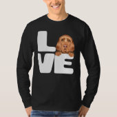 Ik hou van mijn Wirehaered Vizsla Dog T-shirt (Voorkant)