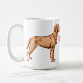 Ik hou van mijn Wirehaered Vizsla Koffiemok (Links)