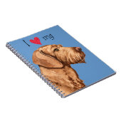 Ik hou van mijn Wirehaered Vizsla Notitieboek (Rechterzijde)