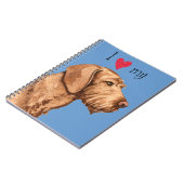 Ik hou van mijn Wirehaered Vizsla Notitieboek (Linkerzijde)
