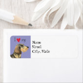 Ik hou van mijn Wirehaire Dachshund Etiket (Insitu)