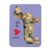 Ik hou van mijn Wirehaire Dachshund Magneet (Verticaal)