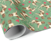 Ik hou van mijn Wirehares Pointing Griffon Cadeaupapier (Rol Hoek)