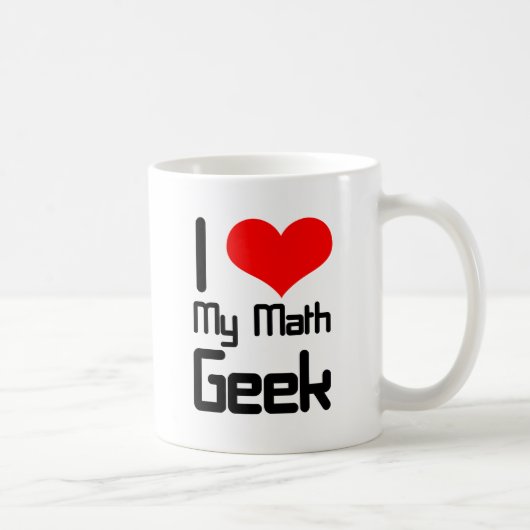 Ik hou van mijn wiskunde geek koffiemok (Rechts)