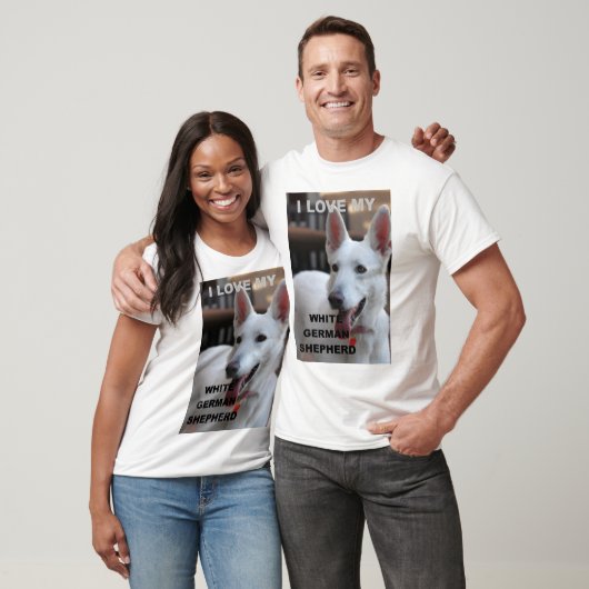 Ik hou van mijn witte domme t-shirt (Unisex)