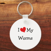 Ik hou van mijn wormen sleutelhanger (Voorkant)
