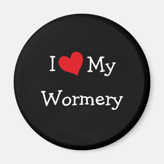 Ik hou van mijn Wormery Magneet (Voorkant)