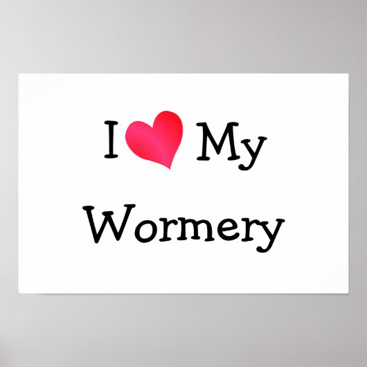 Ik hou van mijn Wormery Poster (Voorkant)