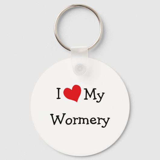 Ik hou van mijn Wormery Sleutelhanger (Voorkant)