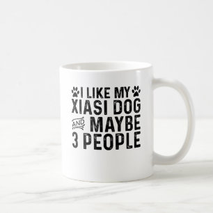 Ik hou van mijn Xiasi-hond en 3 mensen Koffiemok
