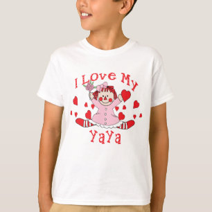 Ik hou van mijn YaYa Rag Doll & Hearts T-shirt