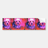 IK HOU VAN MIJN YORKIE!  Bumpersticker (Voorkant)