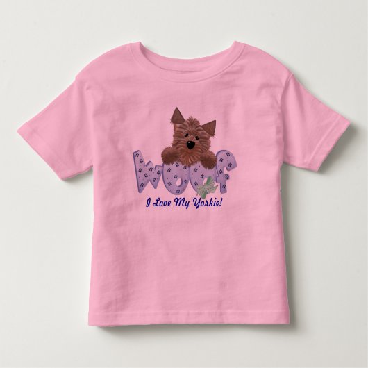 Ik hou van mijn Yorkie! Kinder Shirts (Voorkant)