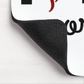 Ik hou van mijn Yorkie Muismat (Hoek)