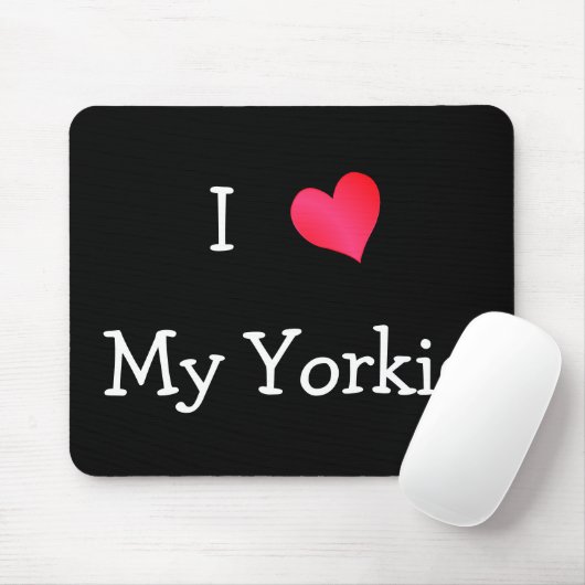 Ik hou van mijn Yorkie Muismat (Met muis)