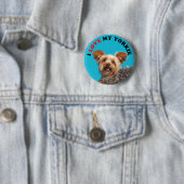 Ik hou van mijn Yorkie Ronde Button 5,7 Cm (In situ)
